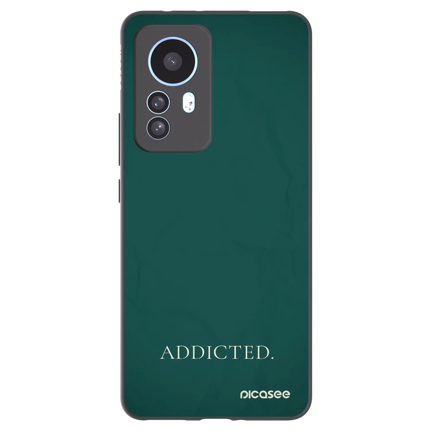 Picasee silikonowe czarne etui na Xiaomi 12T Pro - Addicted