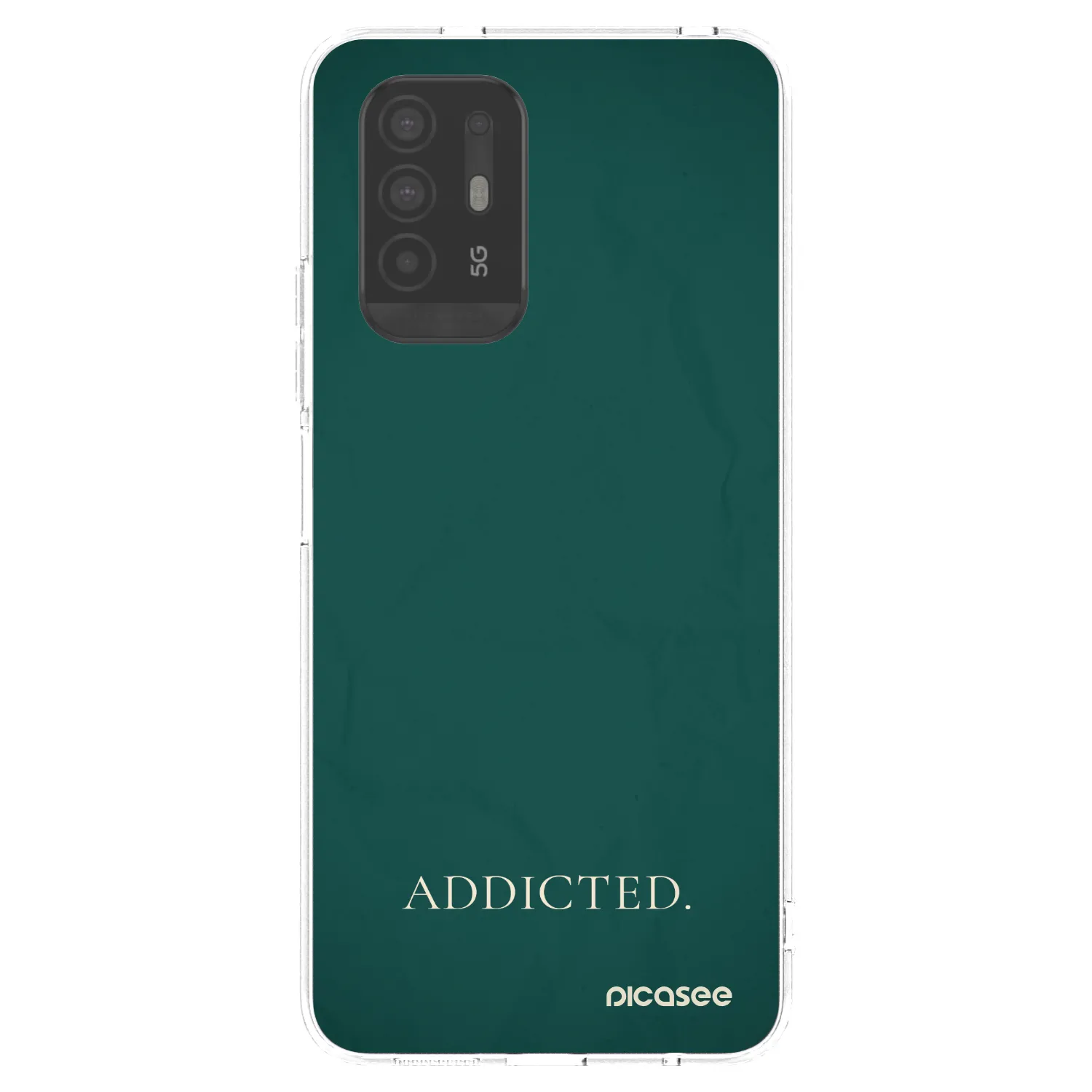 Picasee silikonowe przeźroczyste etui na OPPO A94 5G - Addicted