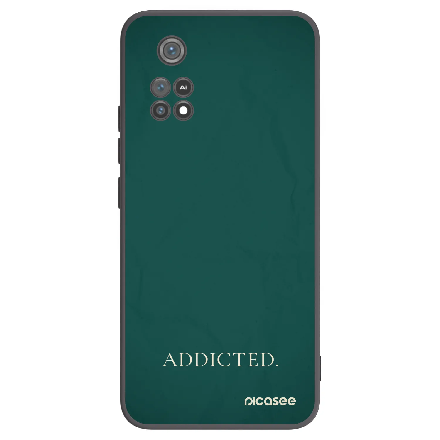 Picasee silikonowe czarne etui na Xiaomi Poco M4 Pro - Addicted