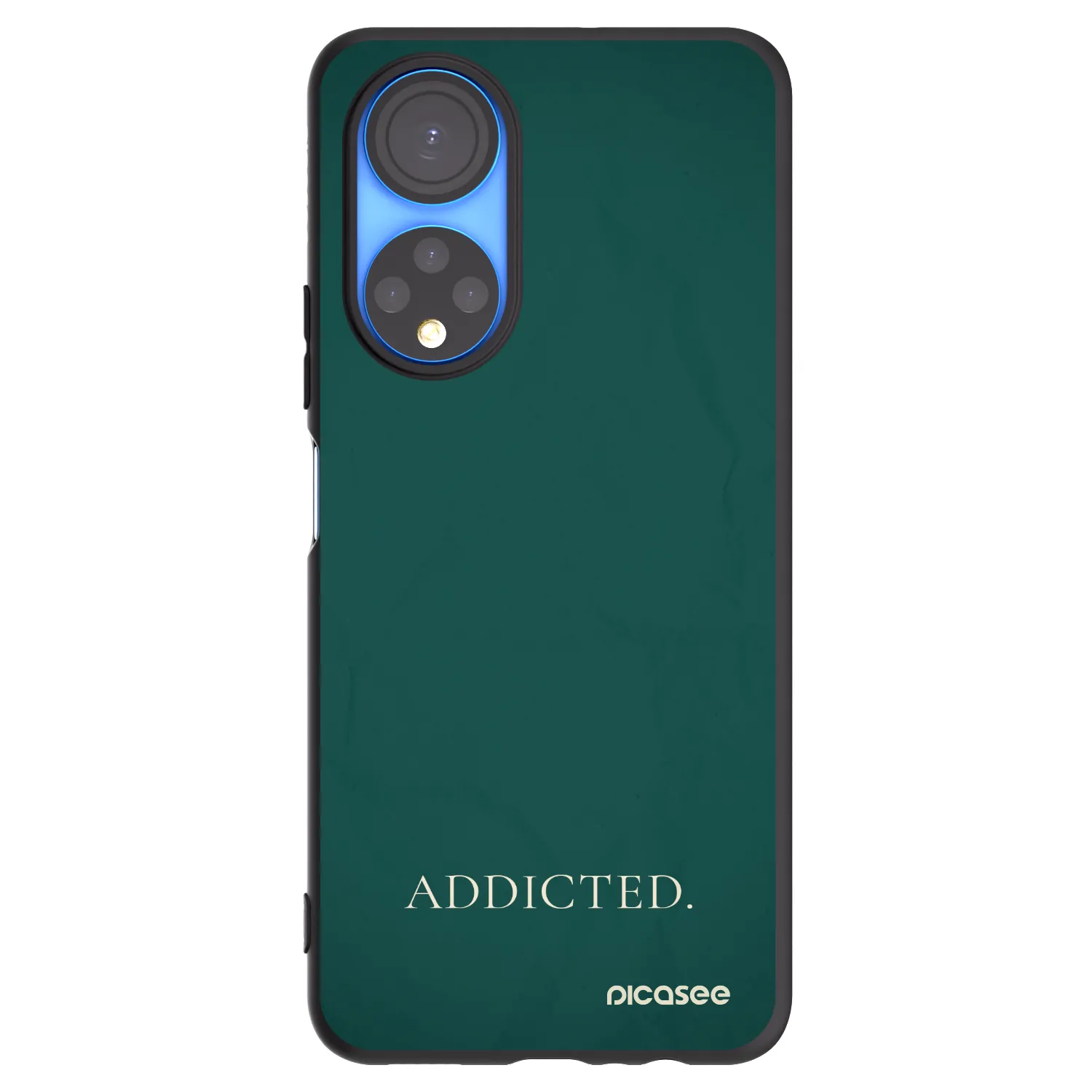 Picasee silikonowe czarne etui na Honor X7 - Addicted