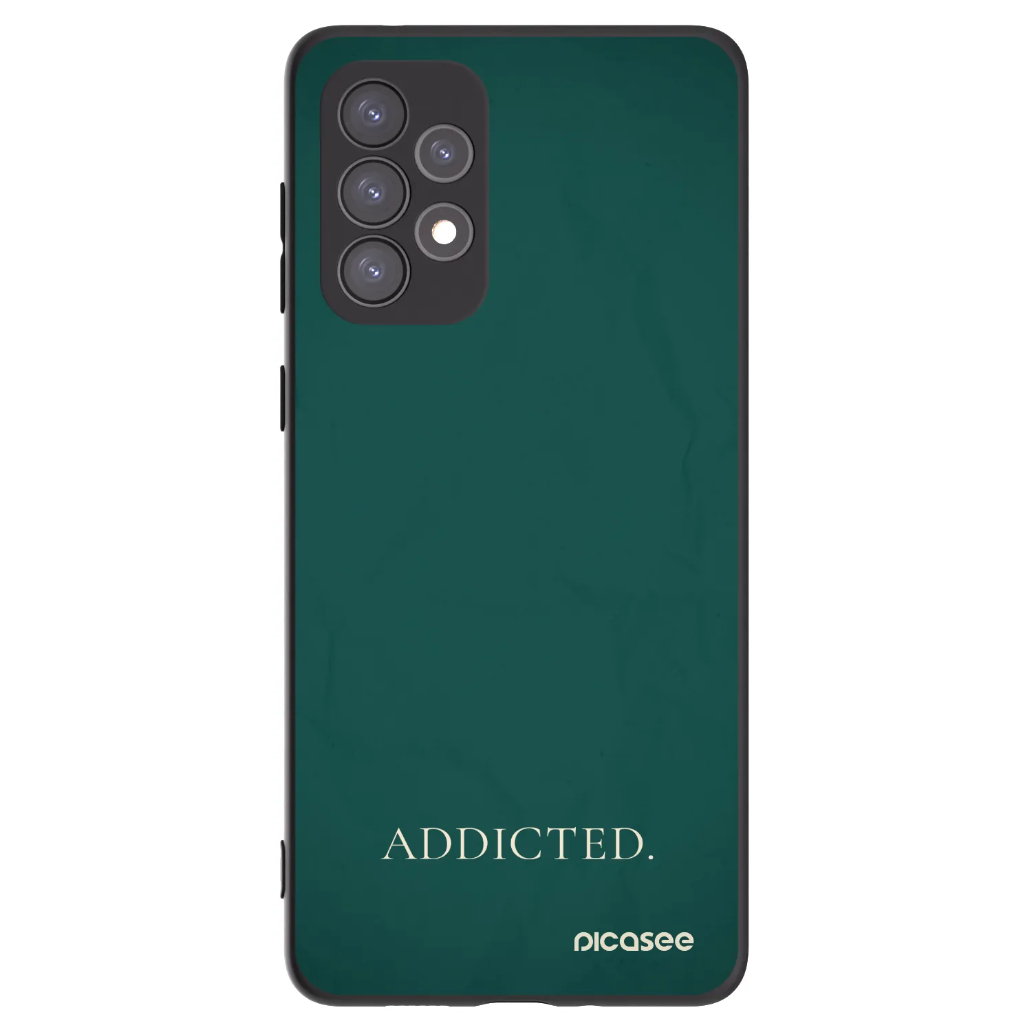 Picasee silikonowe czarne etui na Samsung Galaxy A73 5G - Addicted