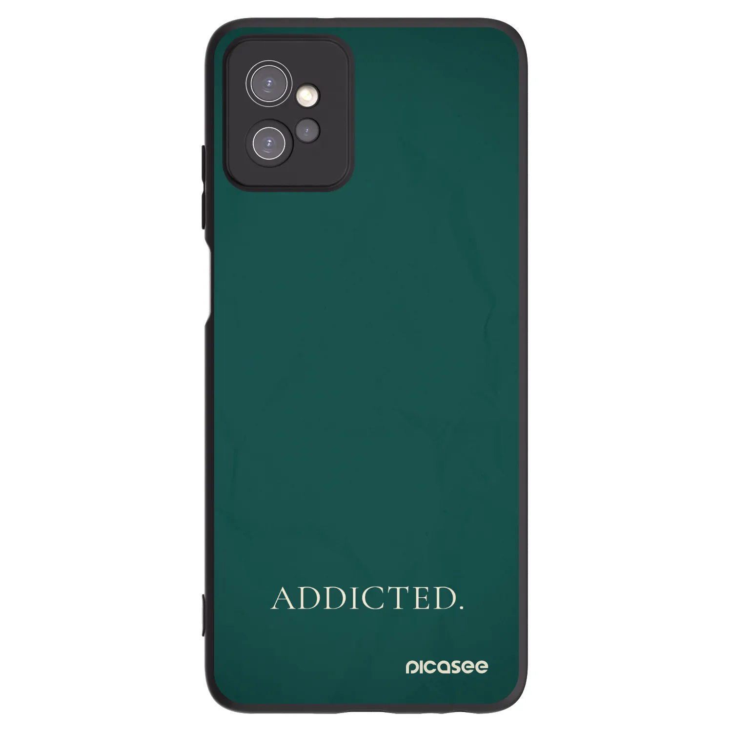 Picasee silikonowe czarne etui na Motorola Moto G32 - Addicted