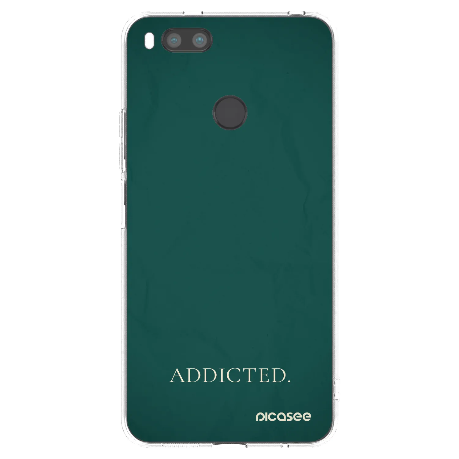 Picasee silikonowe przeźroczyste etui na Xiaomi Redmi A1 - Addicted