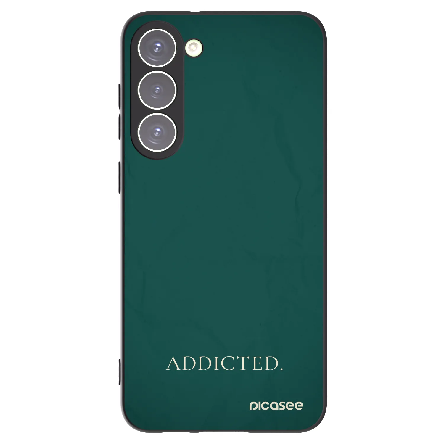 Picasee silikonowe czarne etui na Samsung Galaxy S23+ 5G - Addicted