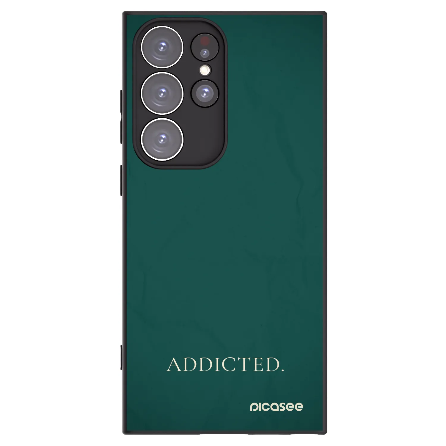 Picasee silikonowe czarne etui na Samsung Galaxy S23 Ultra 5G - Addicted