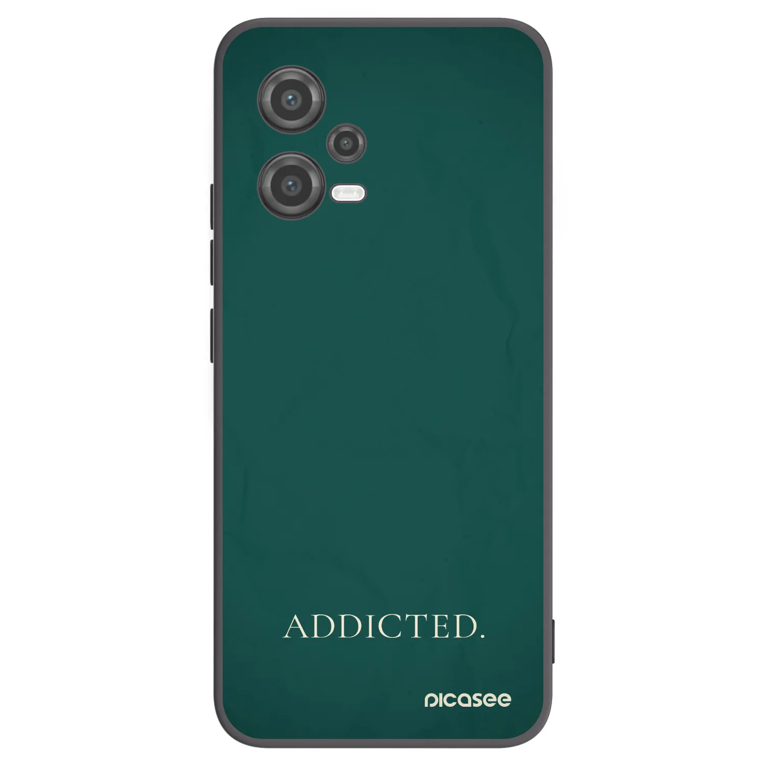 Picasee silikonowe czarne etui na Xiaomi Poco X5 - Addicted