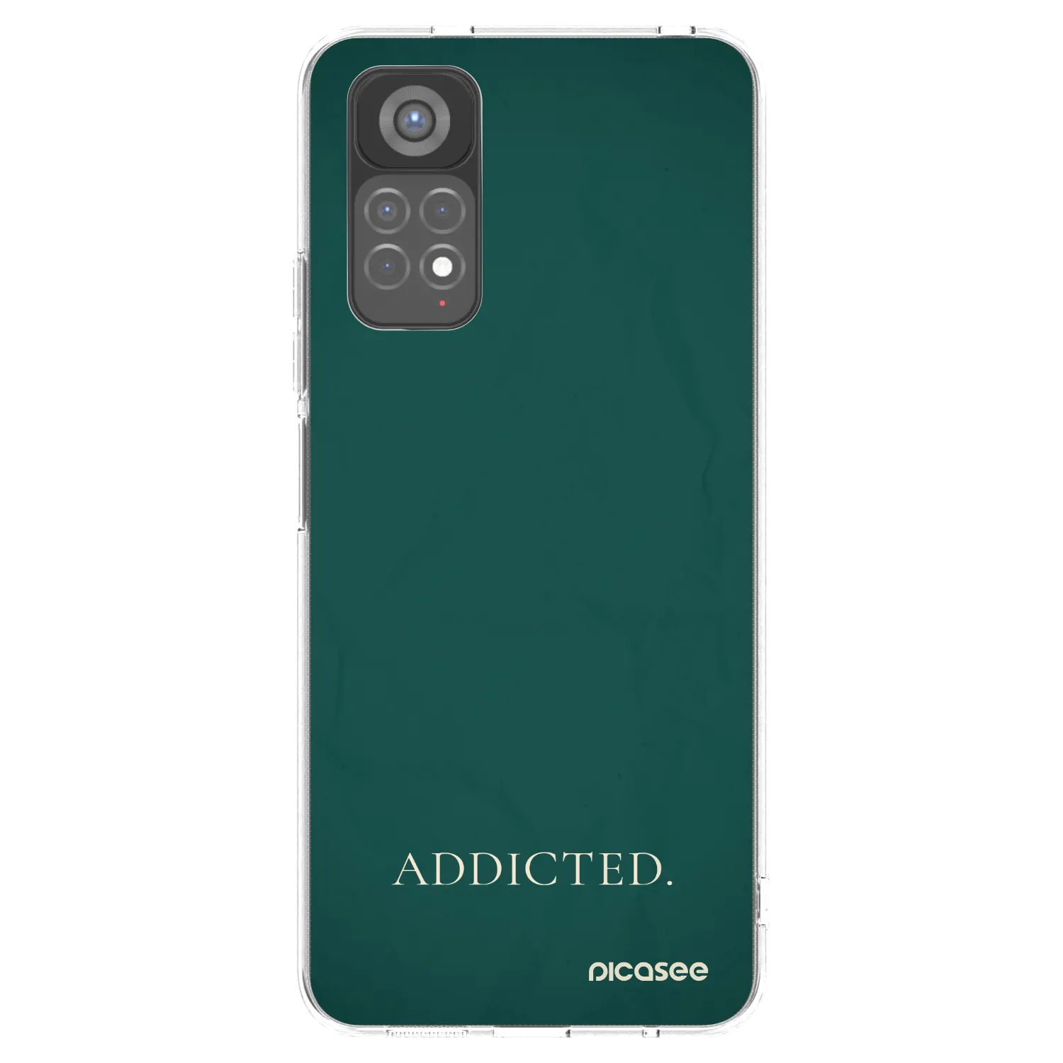 Picasee silikonowe przeźroczyste etui na Xiaomi Redmi Note 11S 5G - Addicted