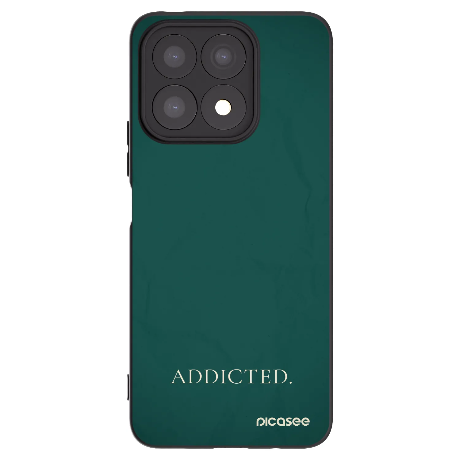 Picasee silikonowe czarne etui na Honor X8a - Addicted
