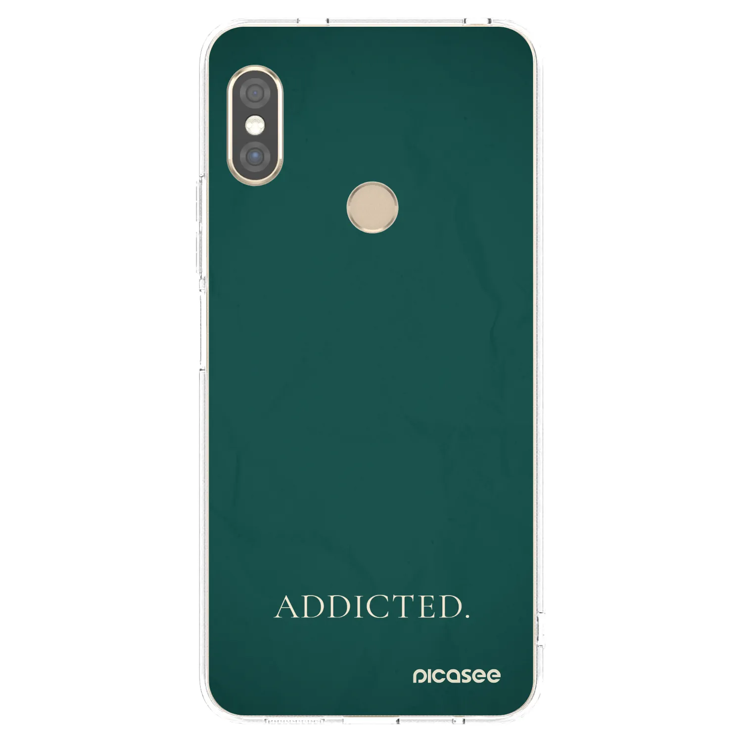 Picasee silikonowe przeźroczyste etui na Xiaomi Redmi Note 5 Global - Addicted