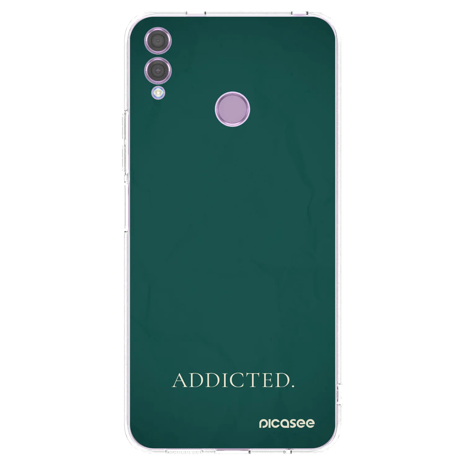 Picasee silikonowe przeźroczyste etui na Honor 8X - Addicted