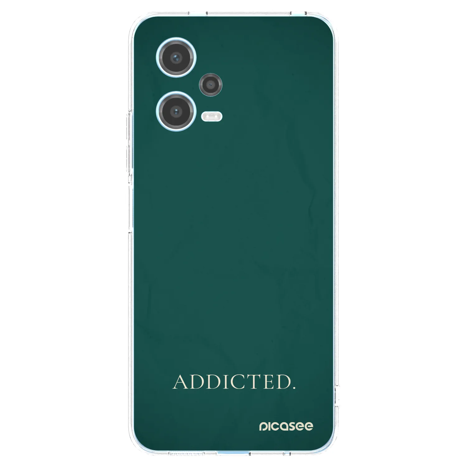 Picasee silikonowe przeźroczyste etui na Xiaomi Redmi Note 12 5G - Addicted