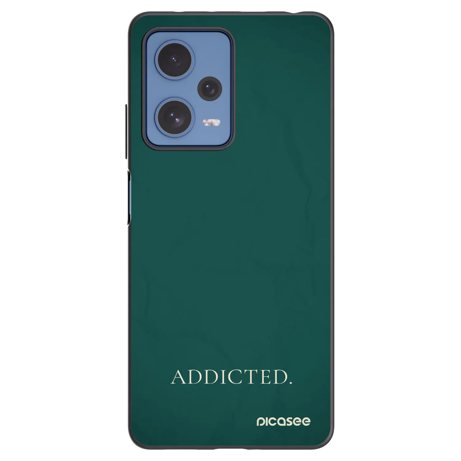 Picasee silikonowe czarne etui na Xiaomi Redmi Note 12 Pro 5G - Addicted