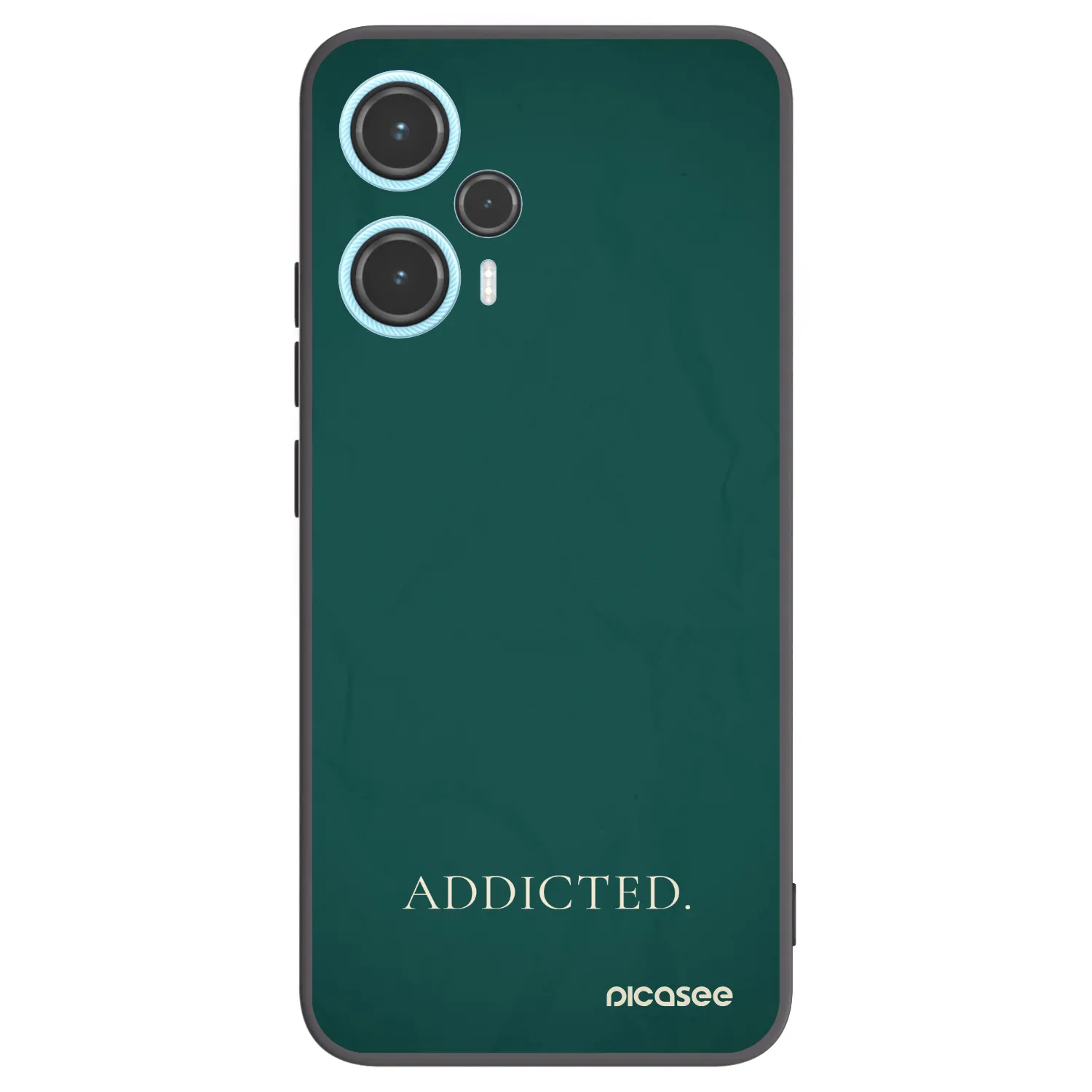 Picasee silikonowe czarne etui na Xiaomi Poco F5 - Addicted