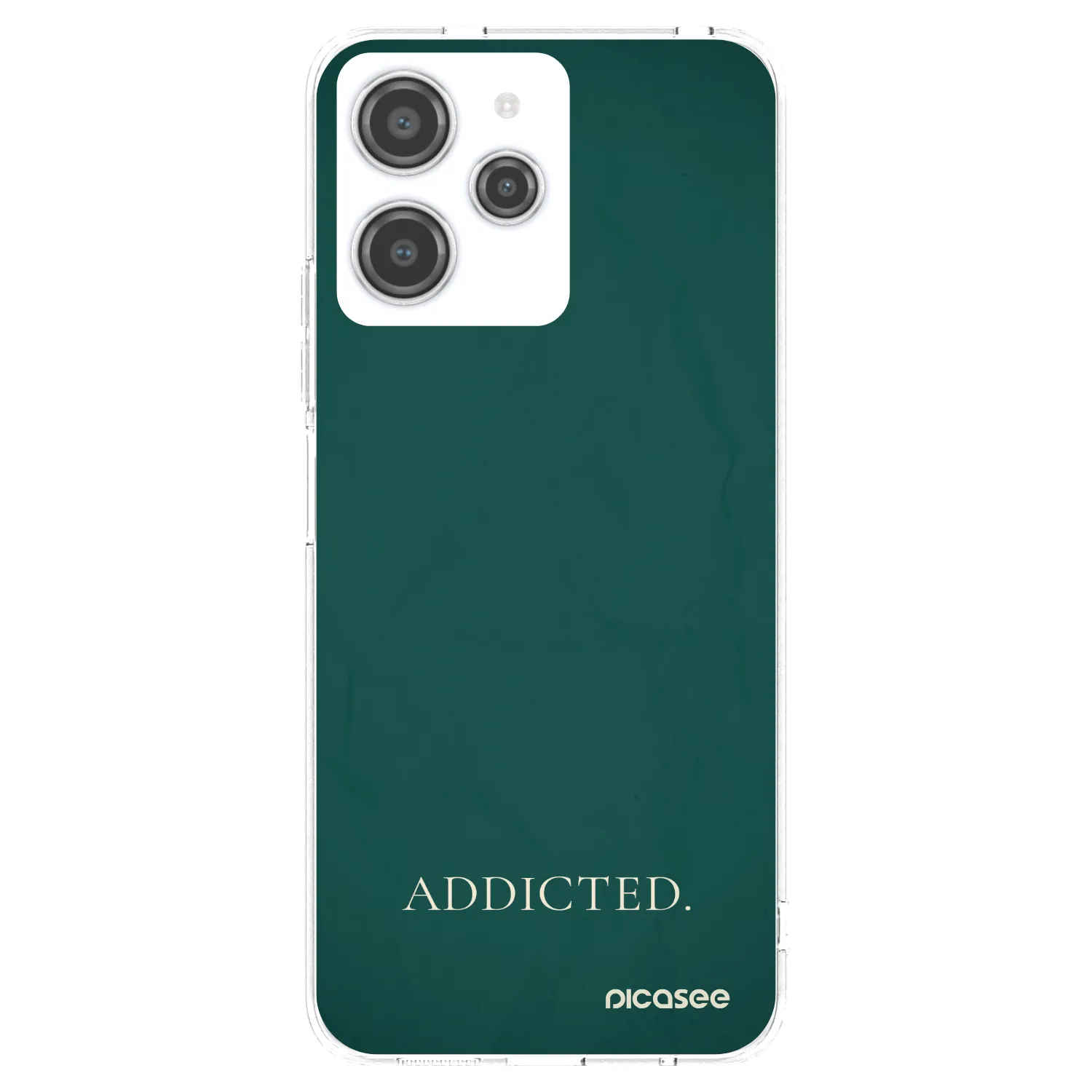 Picasee silikonowe przeźroczyste etui na Xiaomi Redmi 12 4G - Addicted