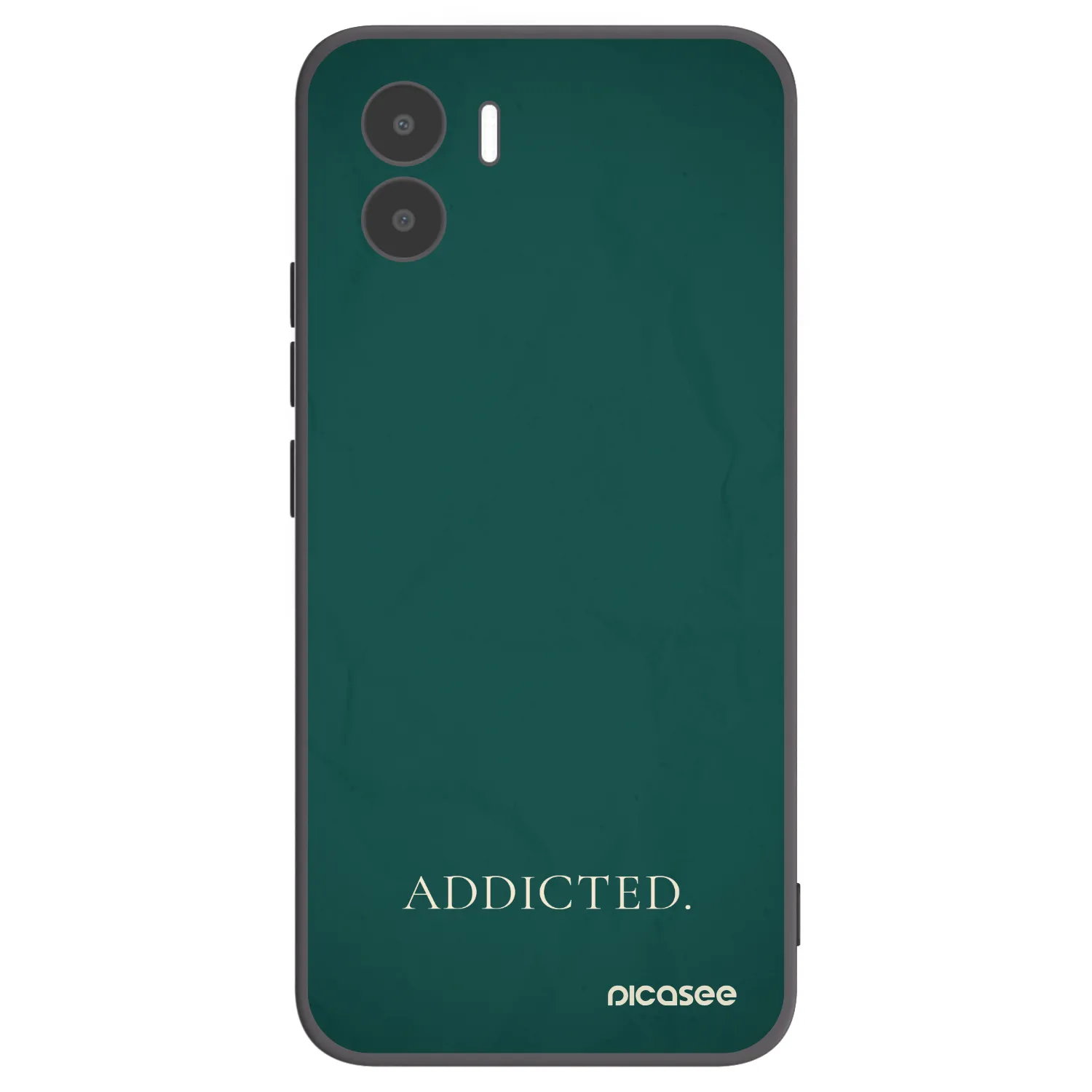 Picasee silikonowe czarne etui na Xiaomi Redmi A2 - Addicted