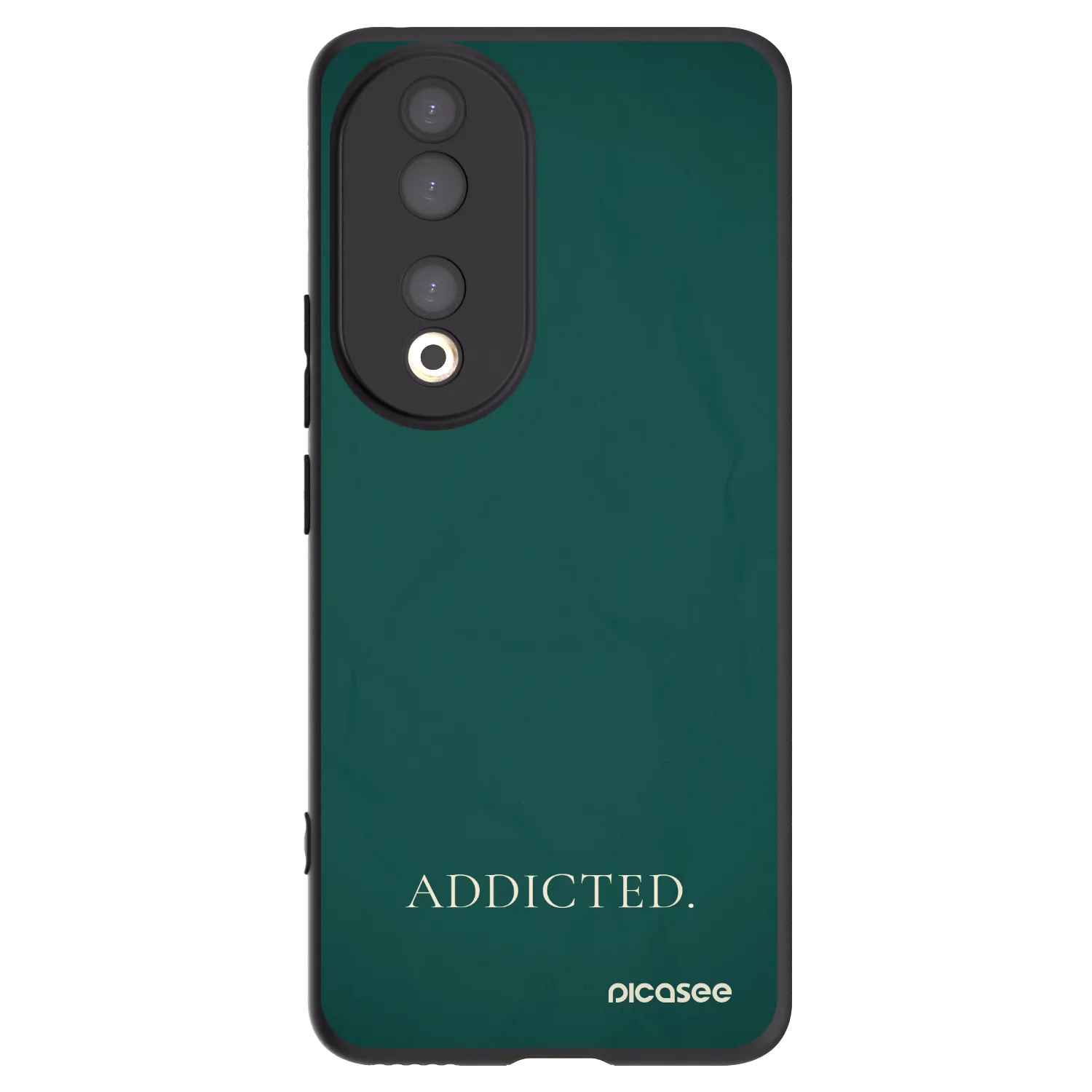 Picasee silikonowe czarne etui na Honor 90 5G - Addicted