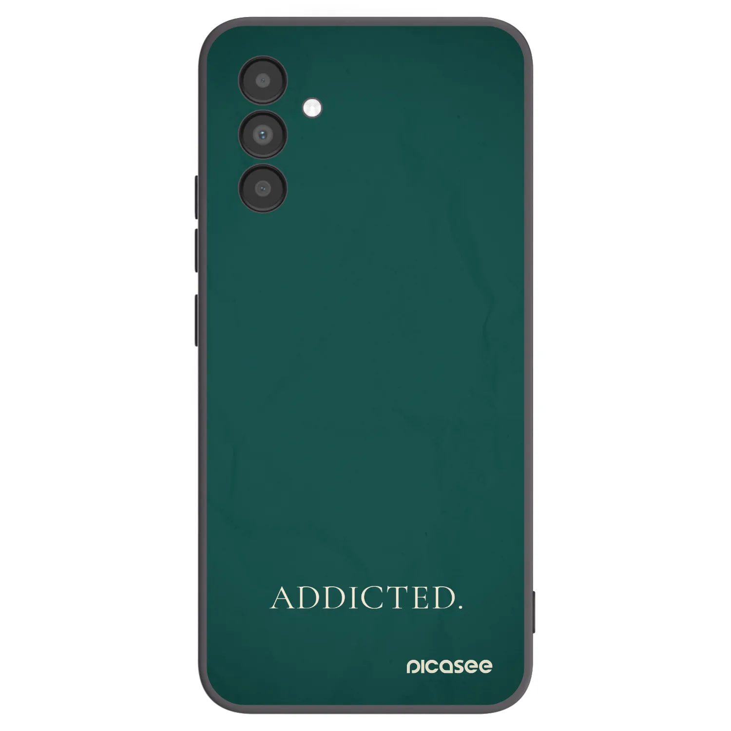 Picasee silikonowe czarne etui na Samsung Galaxy A04s A047F - Addicted