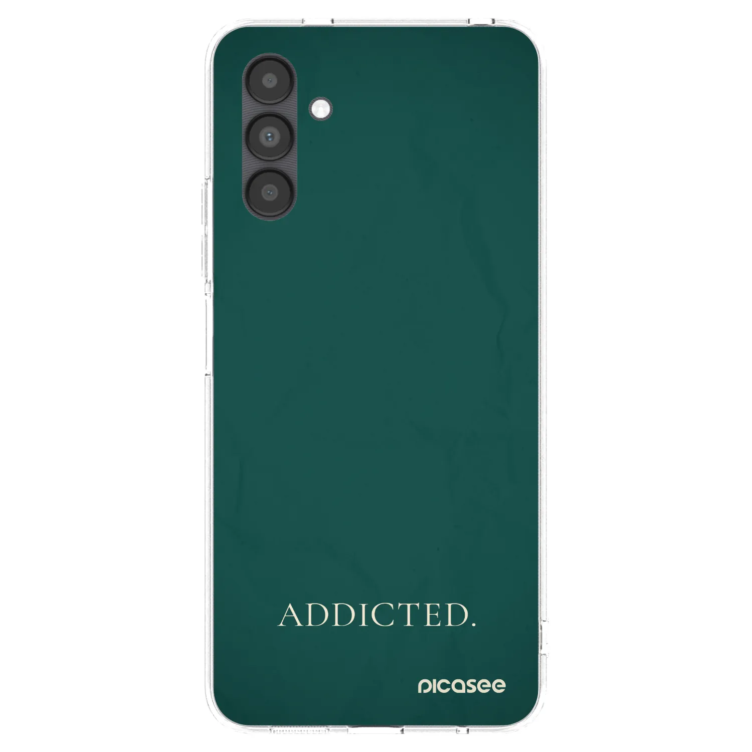 Picasee silikonowe przeźroczyste etui na Samsung Galaxy A04s A047F - Addicted