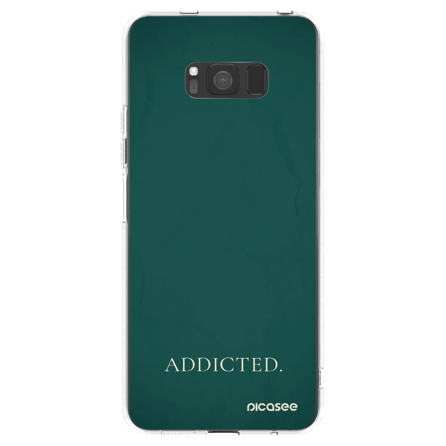 Picasee silikonowe przeźroczyste etui na Samsung Galaxy S8 G950F - Addicted