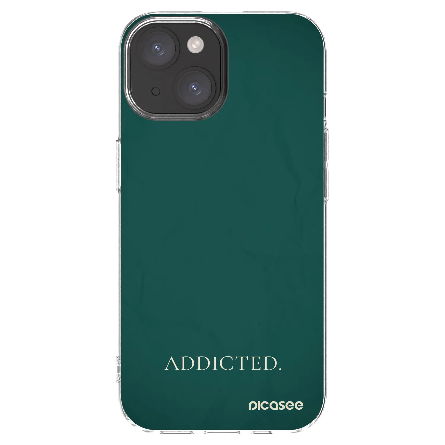 Picasee silikonowe przeźroczyste etui na Apple iPhone 15 - Addicted