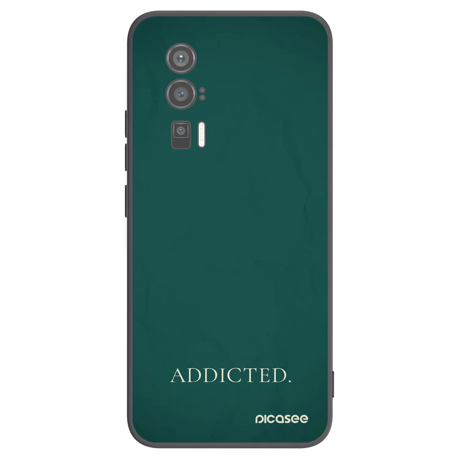 Picasee silikonowe czarne etui na Xiaomi Poco F5 Pro 5G - Addicted