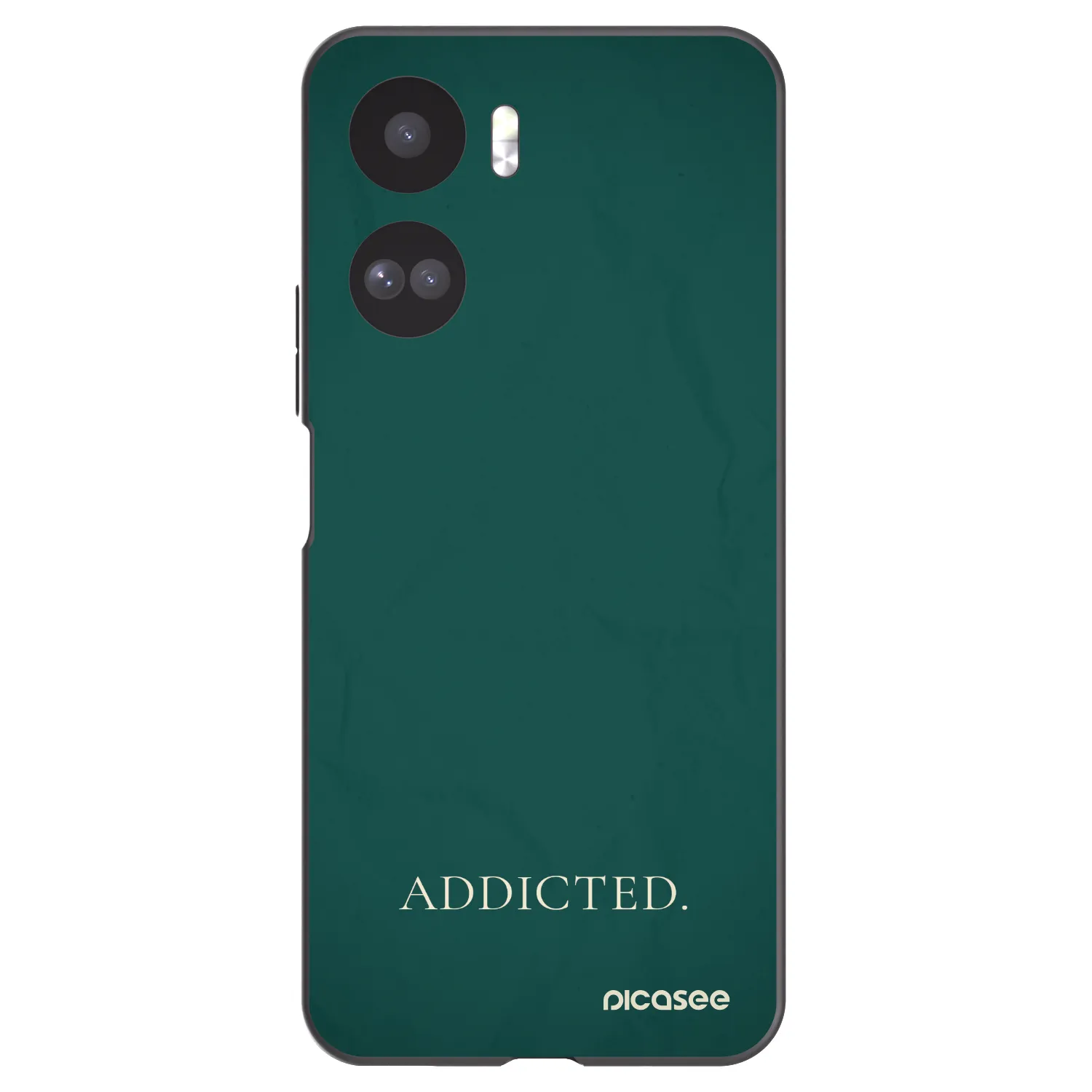 Picasee silikonowe czarne etui na Honor 90 Lite 5G - Addicted
