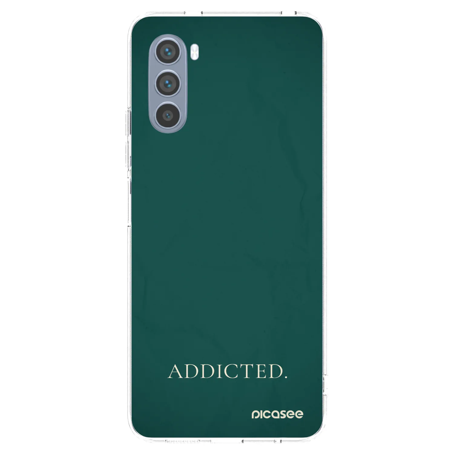 Picasee silikonowe przeźroczyste etui na Motorola Moto G62 - Addicted