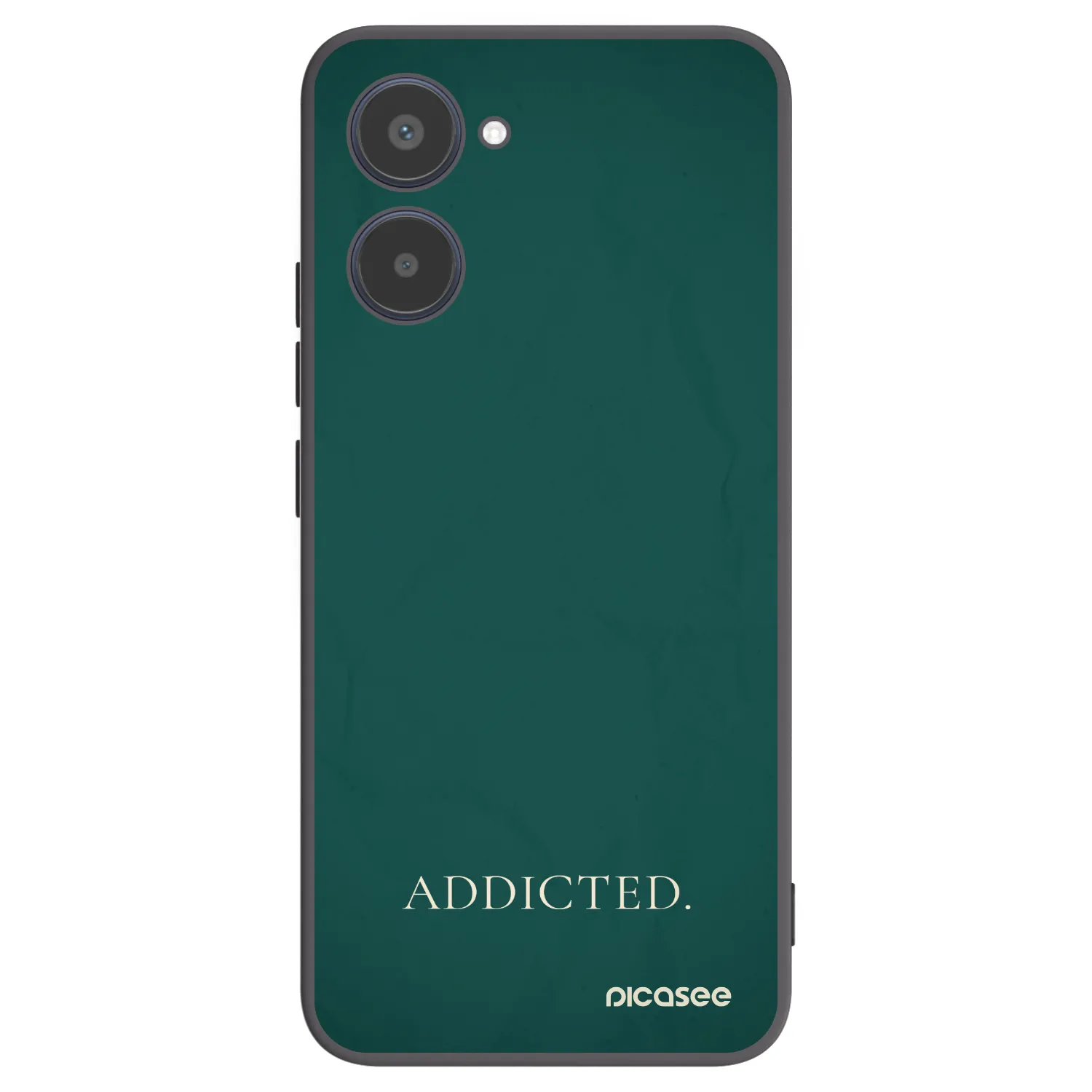 Picasee silikonowe czarne etui na Realme 10 4G - Addicted
