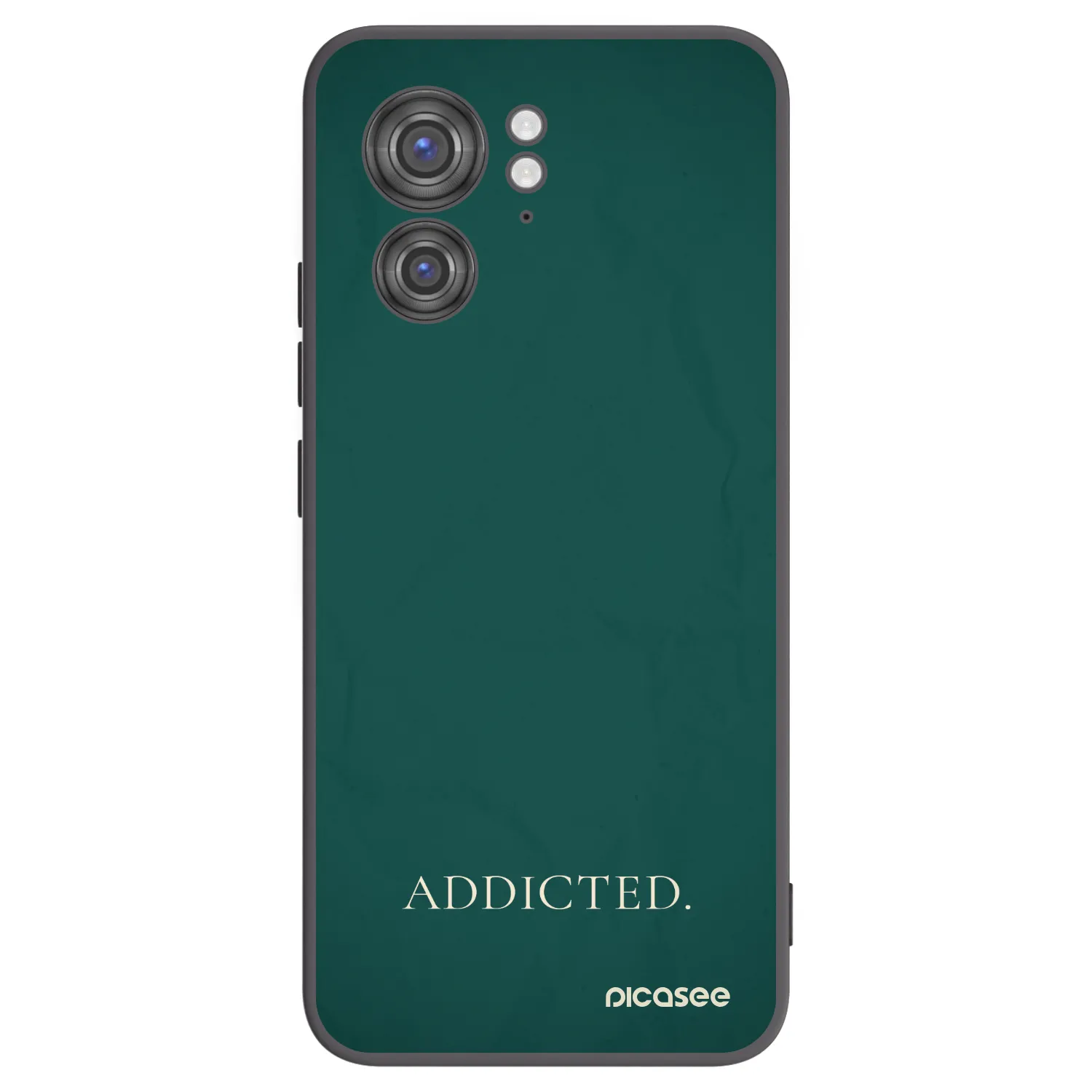 Picasee silikonowe czarne etui na Motorola Edge 40 - Addicted