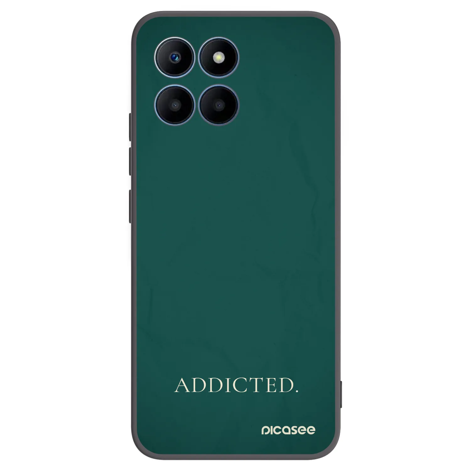 Picasee silikonowe czarne etui na Honor 70 Lite - Addicted