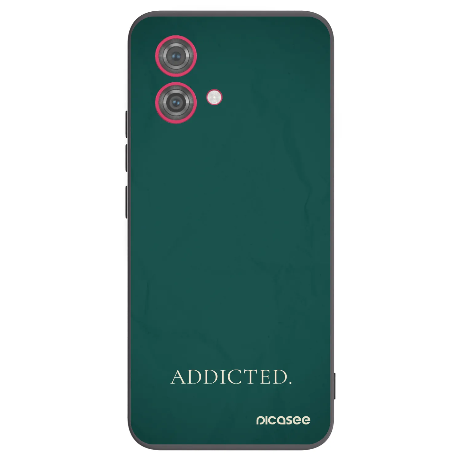 Picasee silikonowe czarne etui na Motorola Moto G84 5G - Addicted