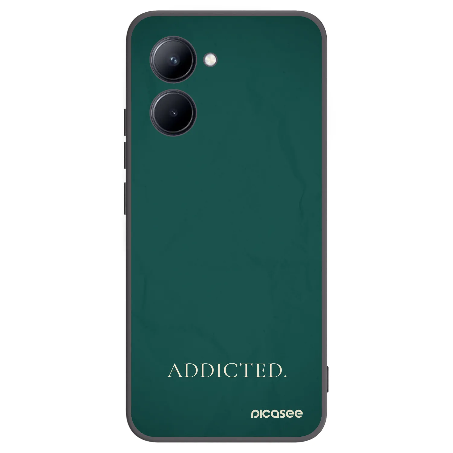 Picasee silikonowe czarne etui na Realme C33 (2023) - Addicted