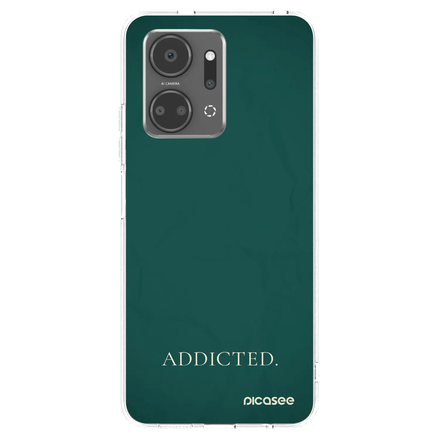 Picasee silikonowe przeźroczyste etui na Honor X7a - Addicted