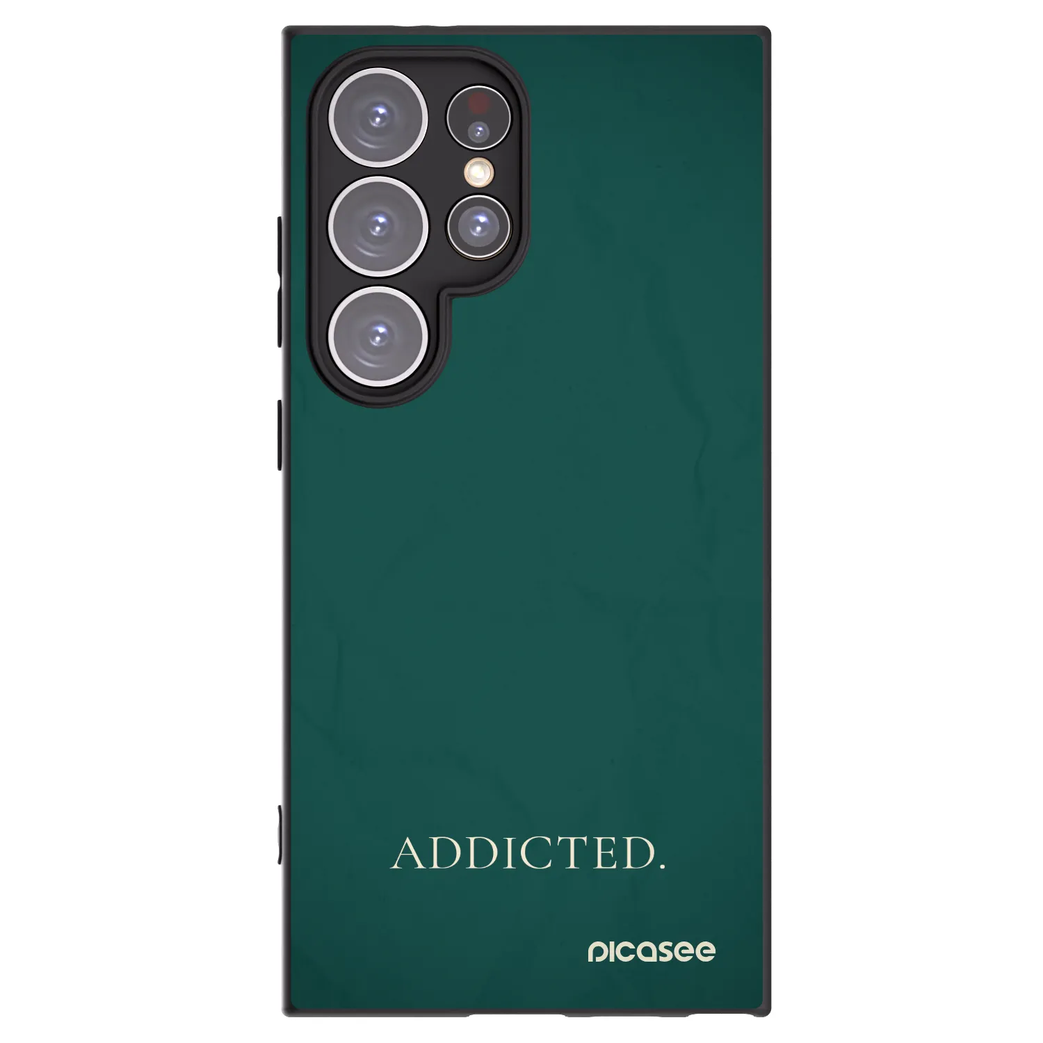 Picasee silikonowe czarne etui na Samsung Galaxy S24 Ultra S928B 5G - Addicted