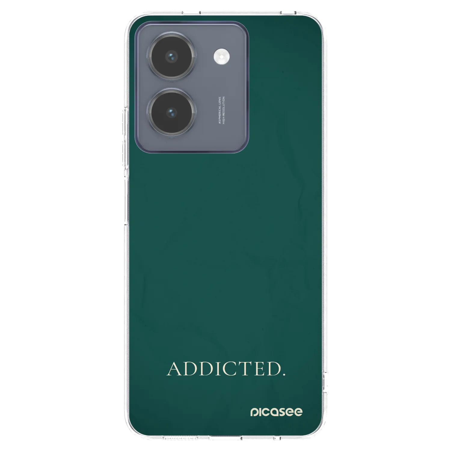 Picasee silikonowe przeźroczyste etui na Vivo Y36 4G - Addicted