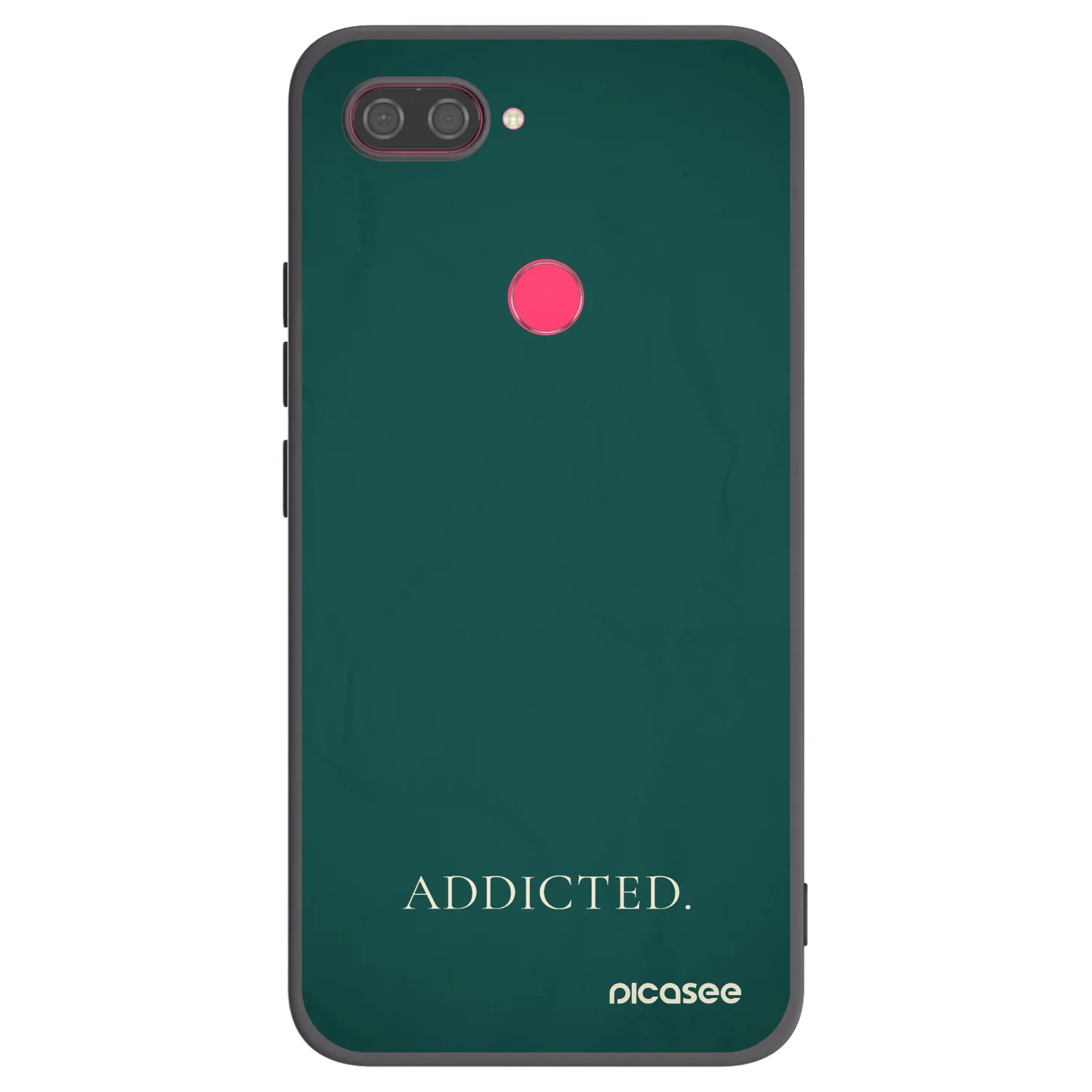 Picasee silikonowe czarne etui na Xiaomi Mi 8 Lite - Addicted