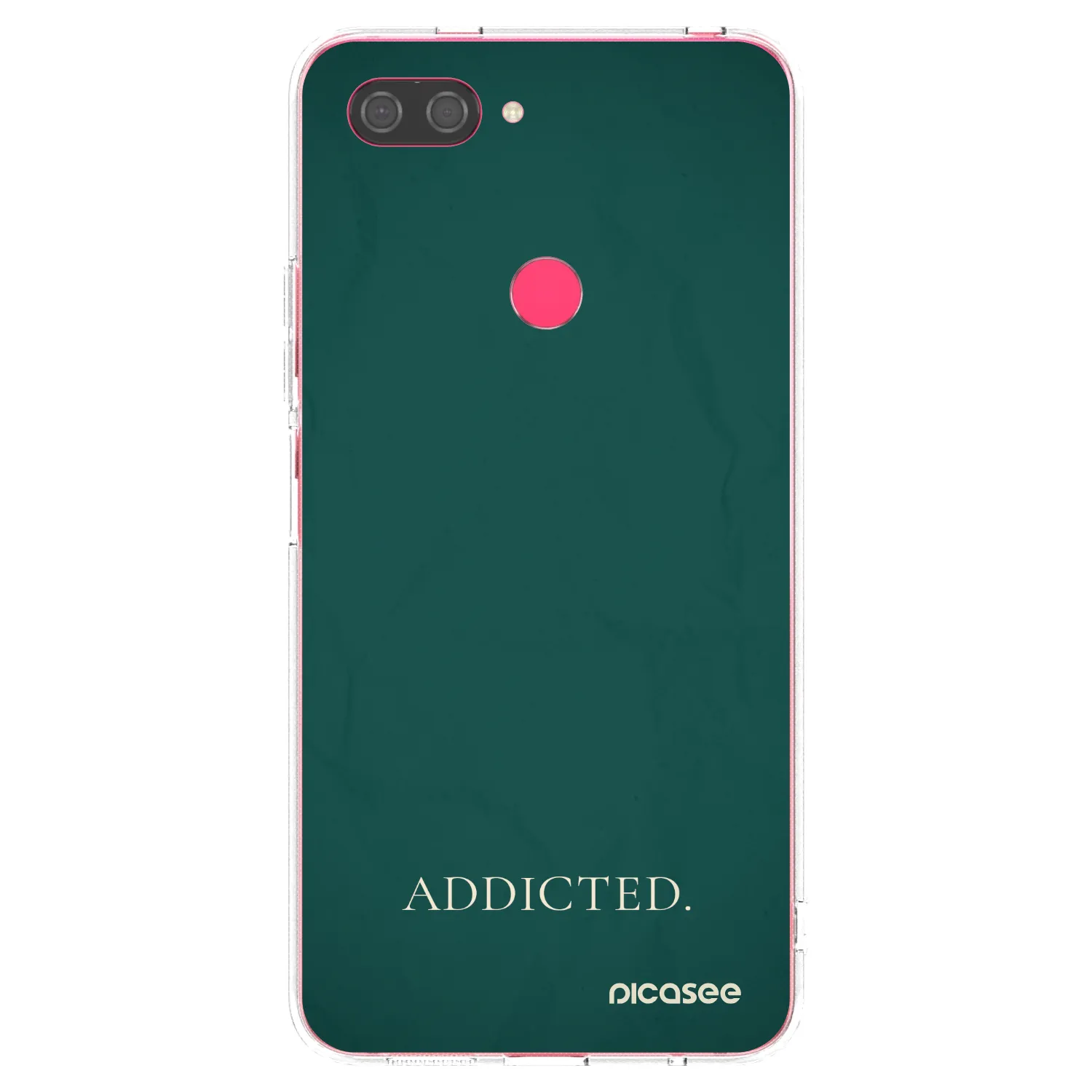 Picasee silikonowe przeźroczyste etui na Xiaomi Mi 8 Lite - Addicted