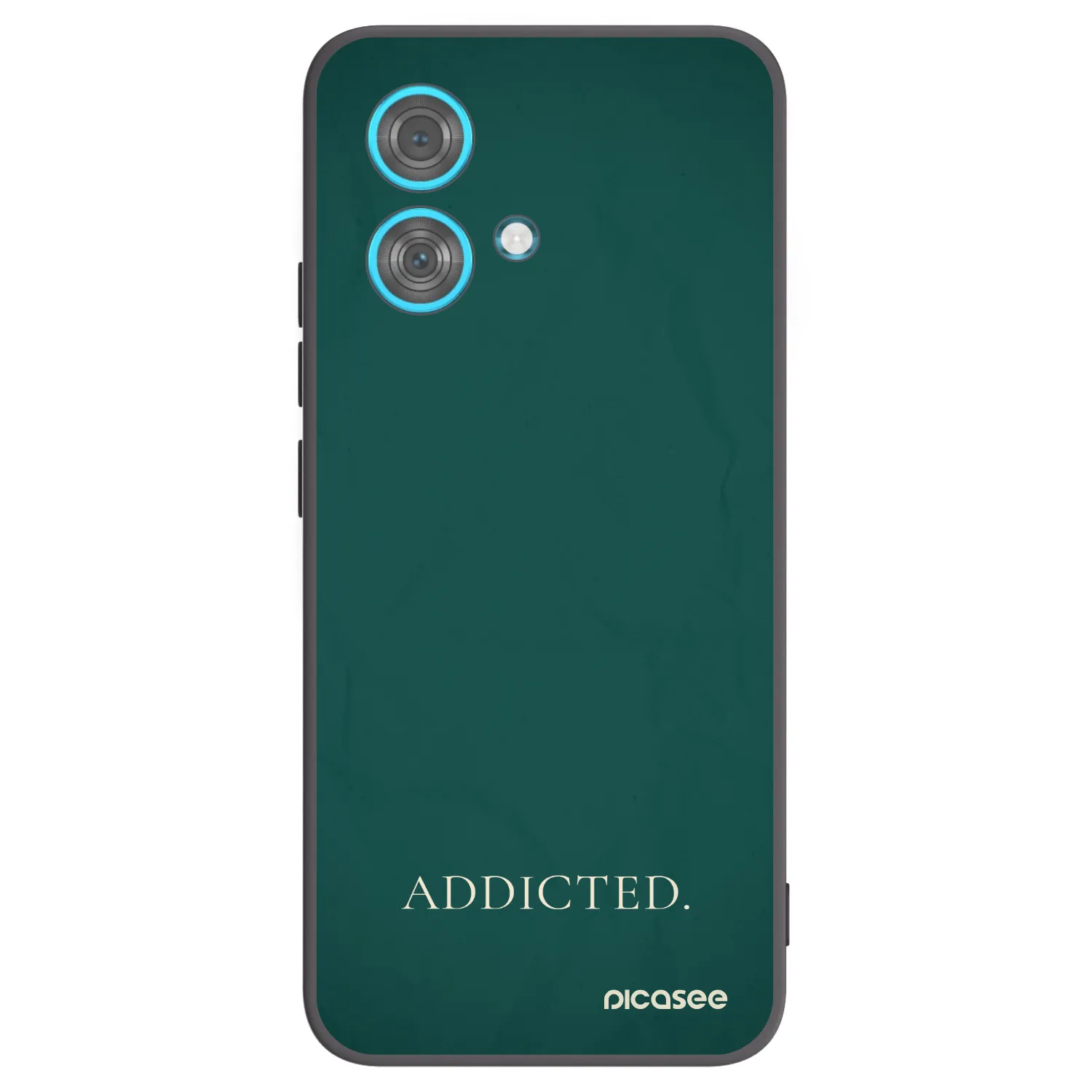 Picasee silikonowe czarne etui na Motorola Edge 40 Neo - Addicted