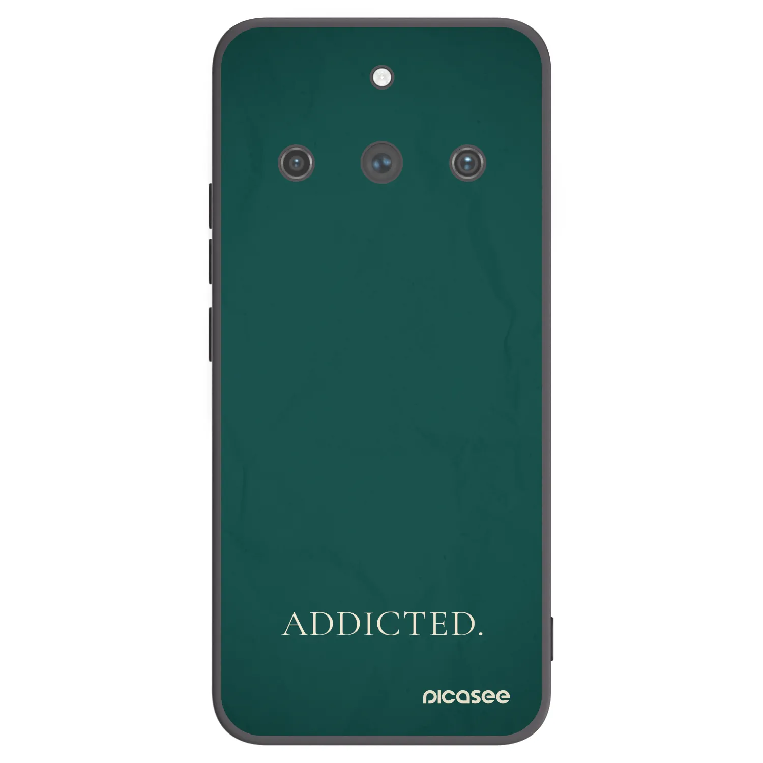 Picasee silikonowe czarne etui na Realme 11 Pro+ - Addicted