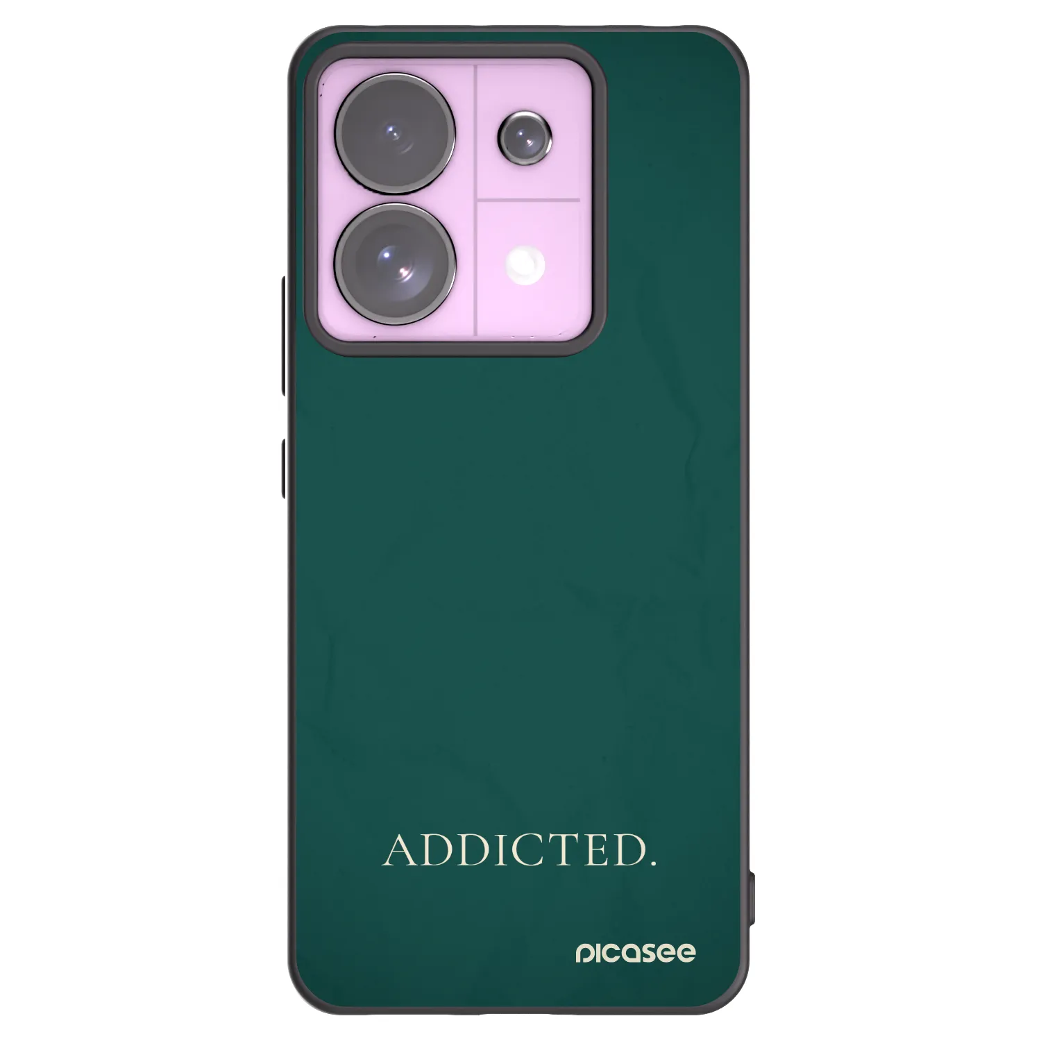 Picasee silikonowe czarne etui na Xiaomi Redmi Note 13 Pro 5G - Addicted