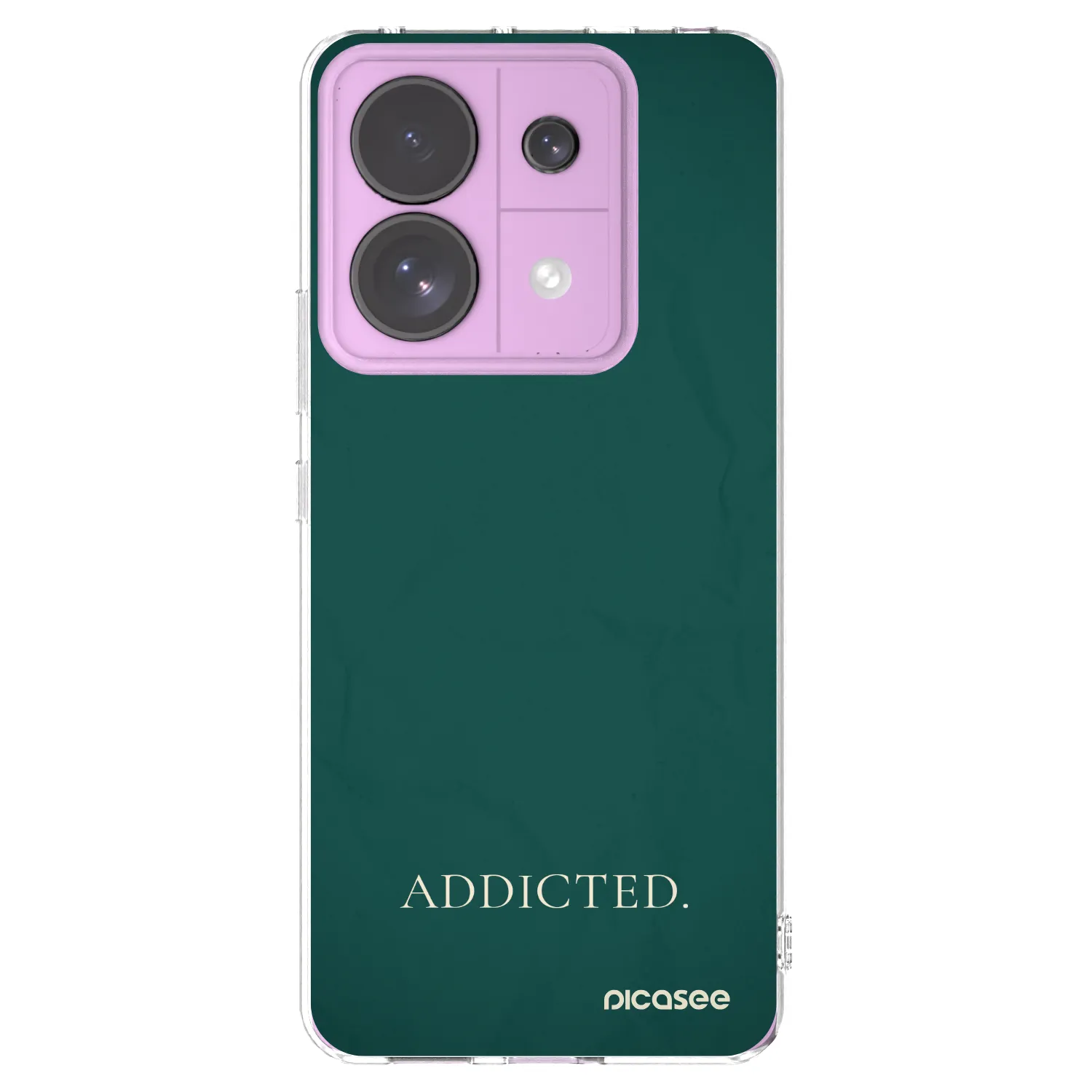 Picasee silikonowe przeźroczyste etui na Xiaomi Redmi Note 13 Pro 5G - Addicted