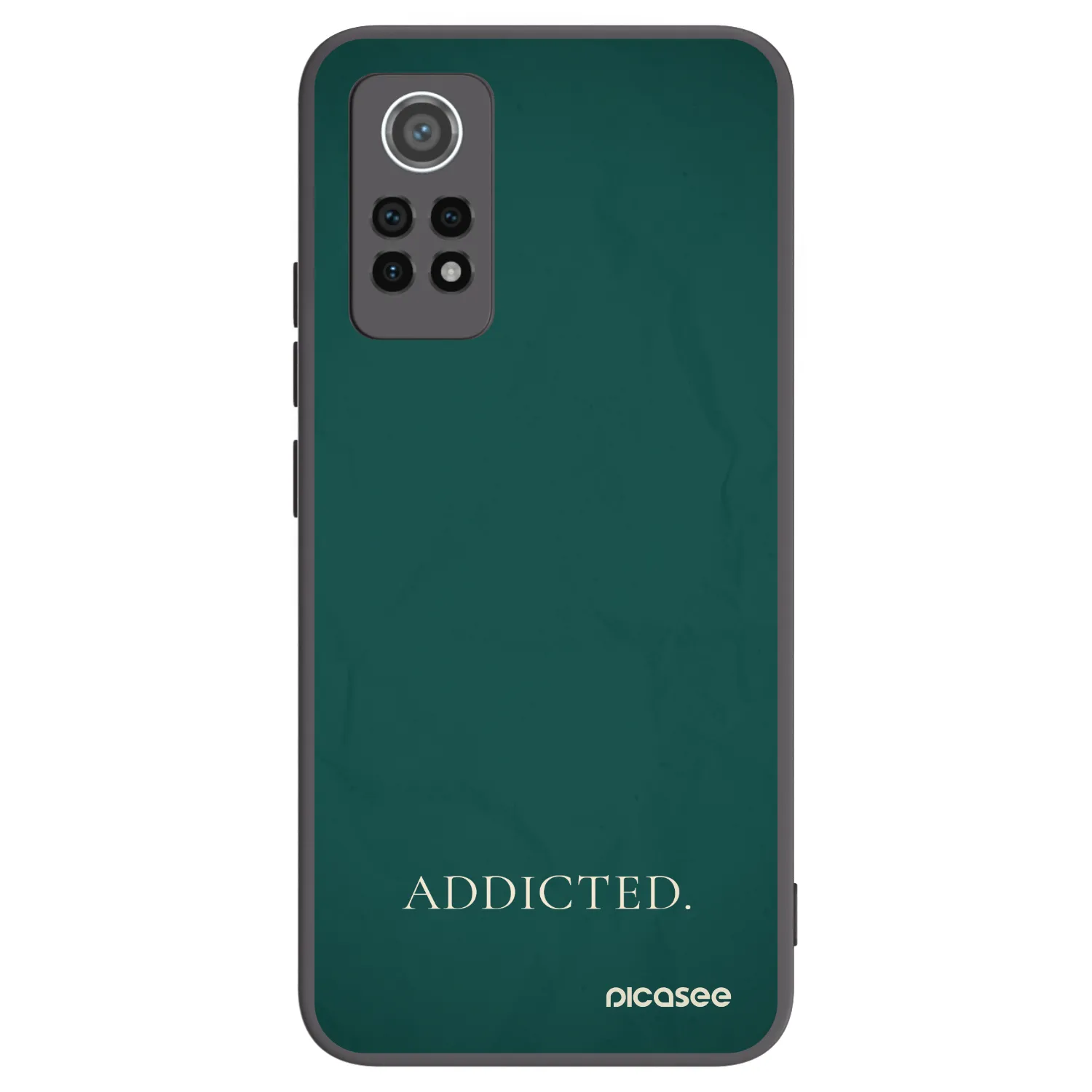 Picasee silikonowe czarne etui na Xiaomi Redmi Note 12 Pro 4G - Addicted