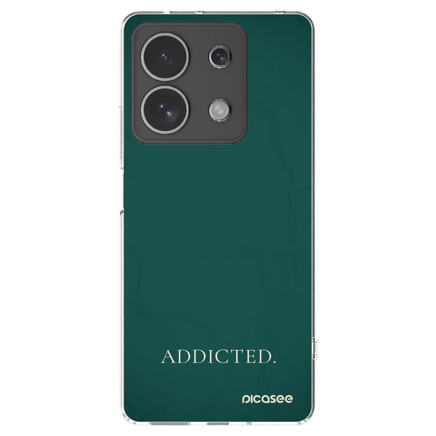 Picasee silikonowe przeźroczyste etui na Xiaomi Redmi Note 13 4G - Addicted