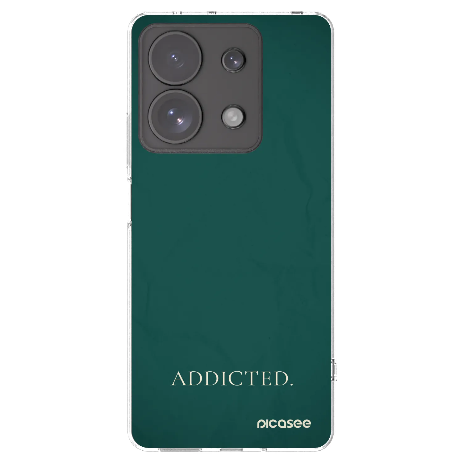 Picasee silikonowe przeźroczyste etui na Xiaomi Redmi Note 13 Pro 4G - Addicted