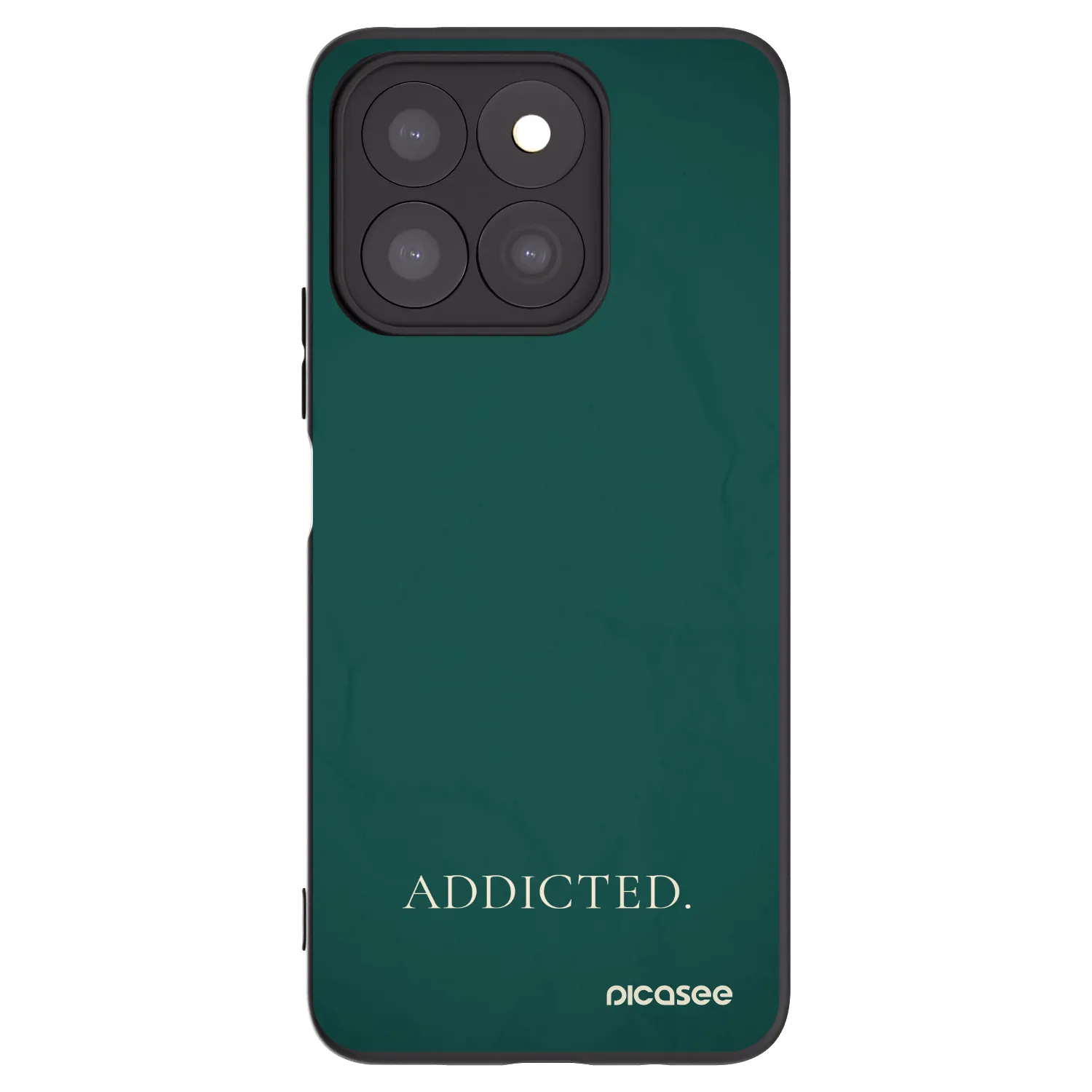 Picasee silikonowe czarne etui na Honor X8b - Addicted