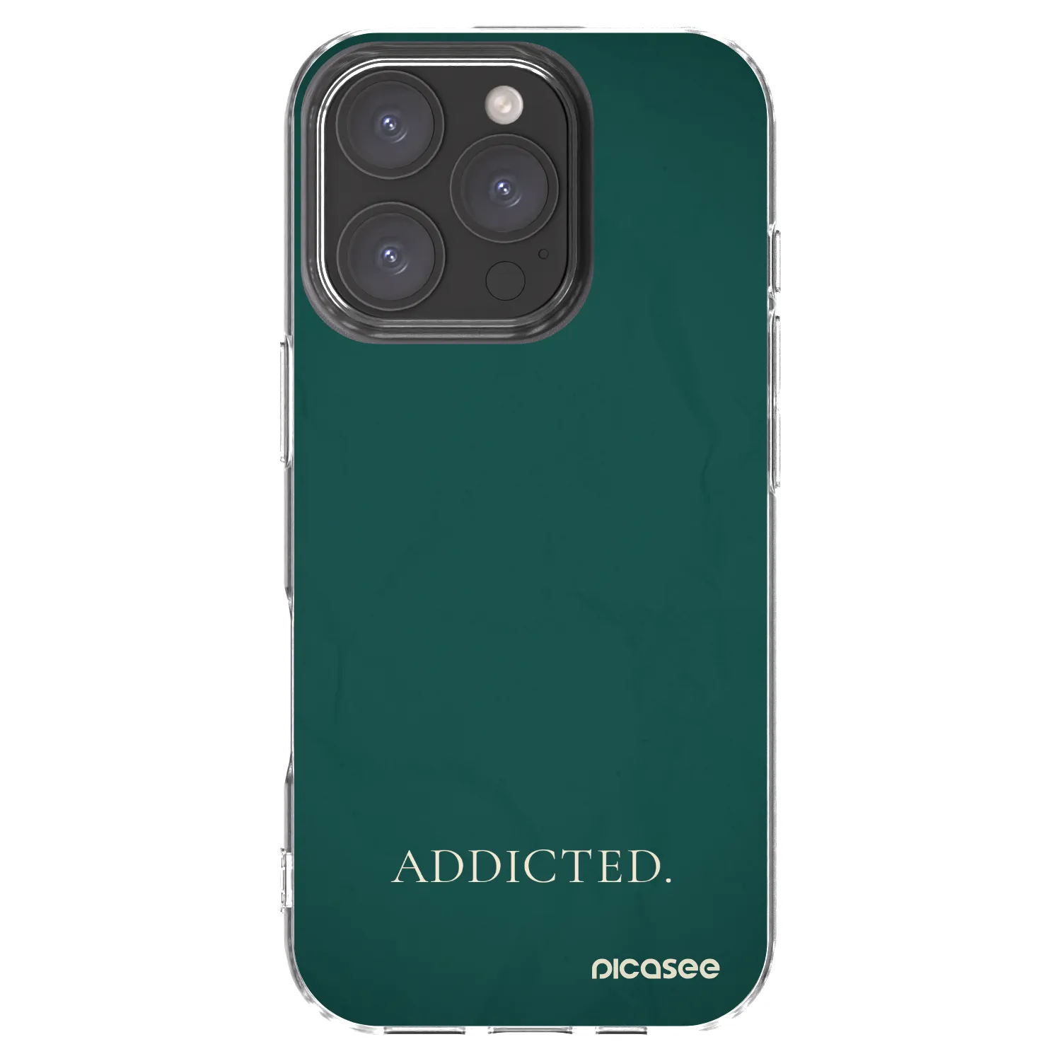 Picasee silikonowe przeźroczyste etui na Apple iPhone 16 Pro - Addicted