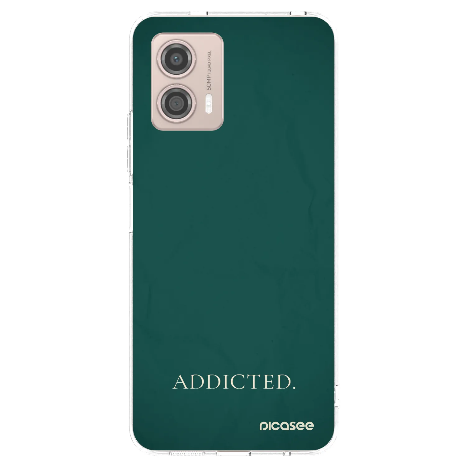 Picasee silikonowe przeźroczyste etui na Motorola Moto G53 5G - Addicted