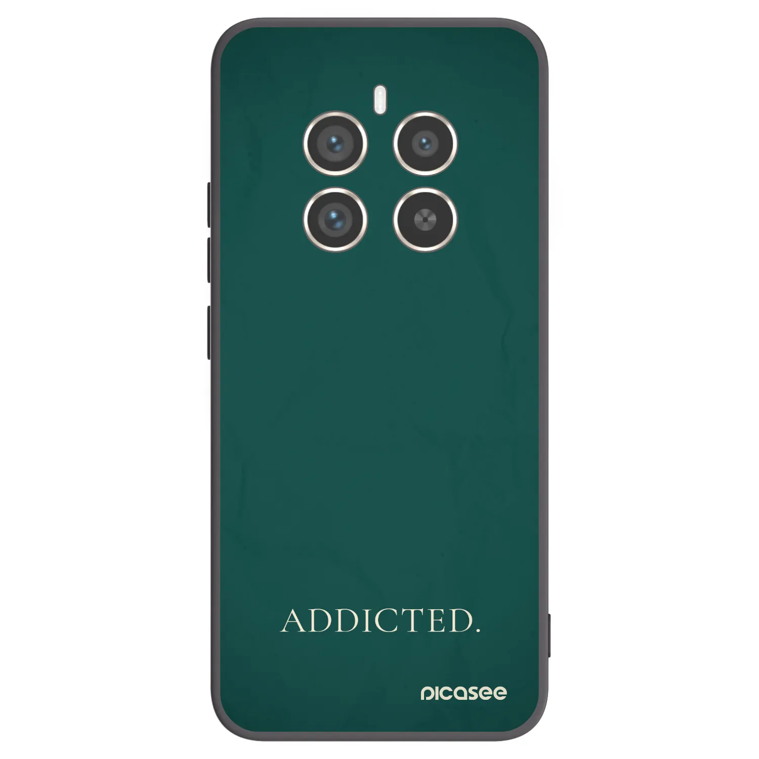 Picasee silikonowe czarne etui na Realme 12 Pro 5G - Addicted