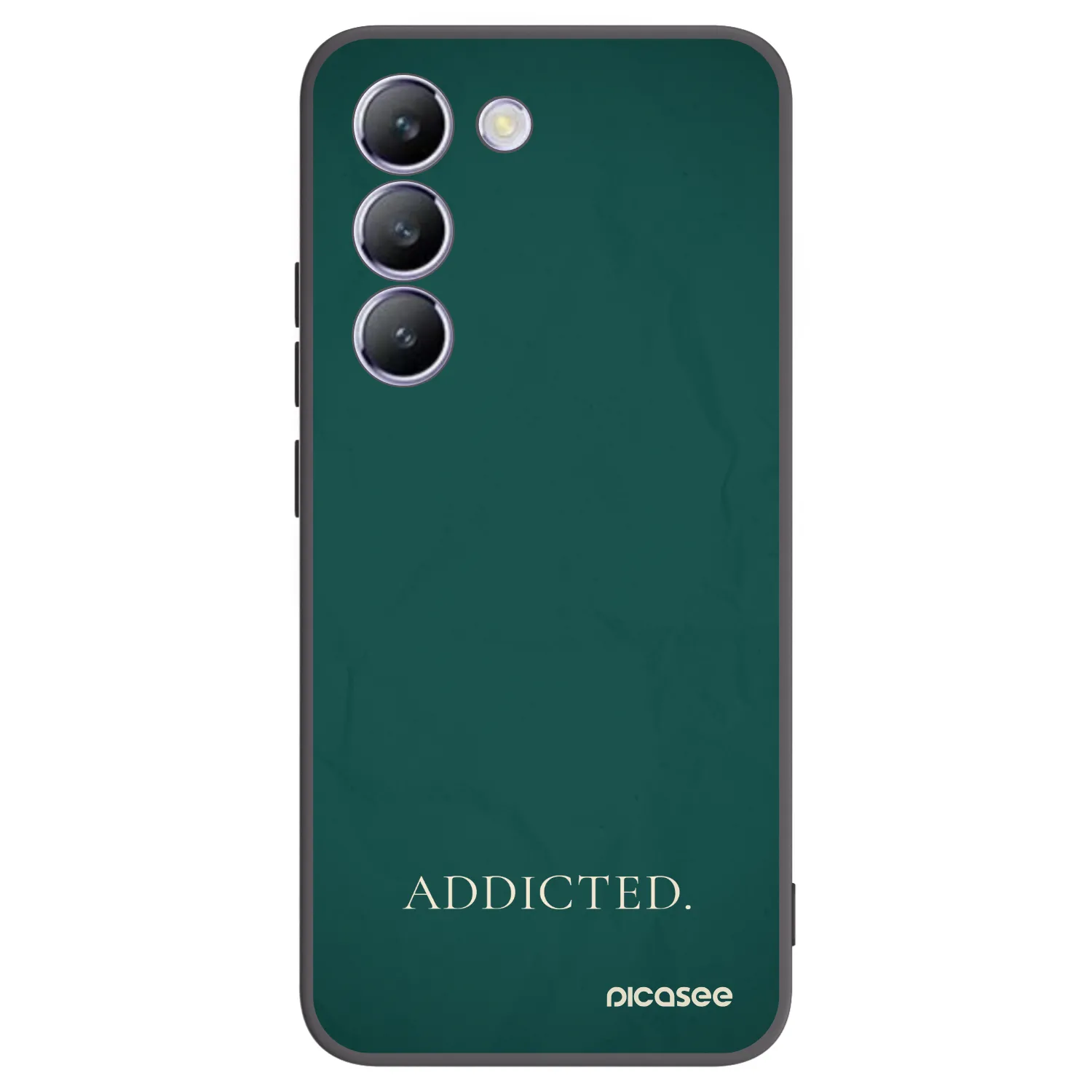 Picasee silikonowe czarne etui na Vivo V40 SE 5G - Addicted