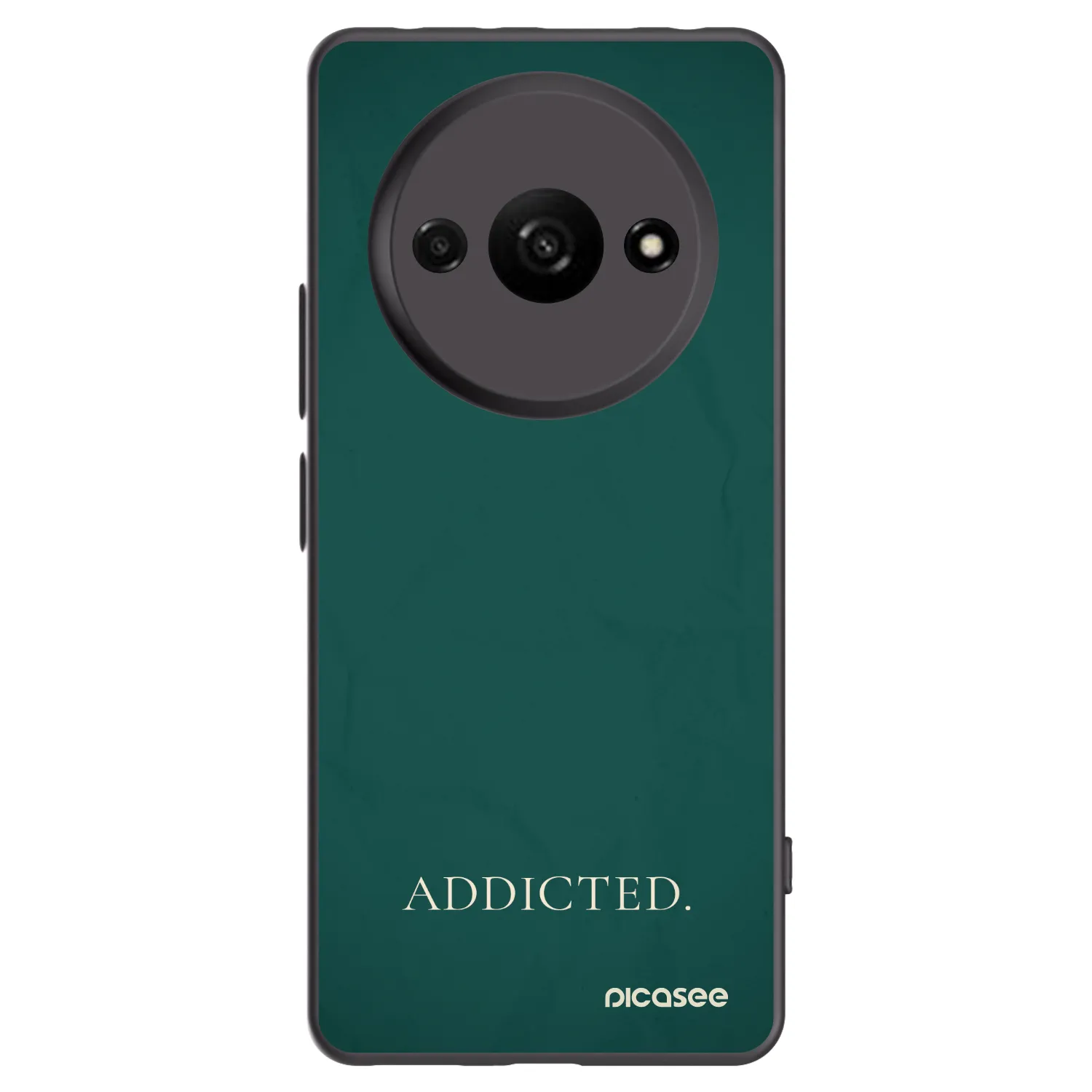 Picasee silikonowe czarne etui na Xiaomi Redmi A3 - Addicted